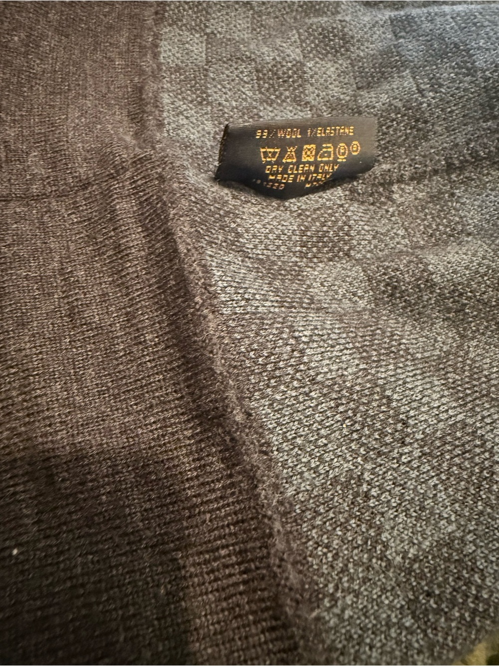 Louis Vuitton Blue Gray Check Knit Beanie - Picture 3 of 5